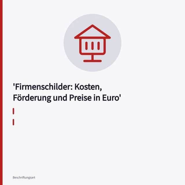 LED-hinterleuchteter Firmenschild-Lichtkasten an einer Fassade montiert. Firmenschilder: Kosten, Förderung und Preise in Euro