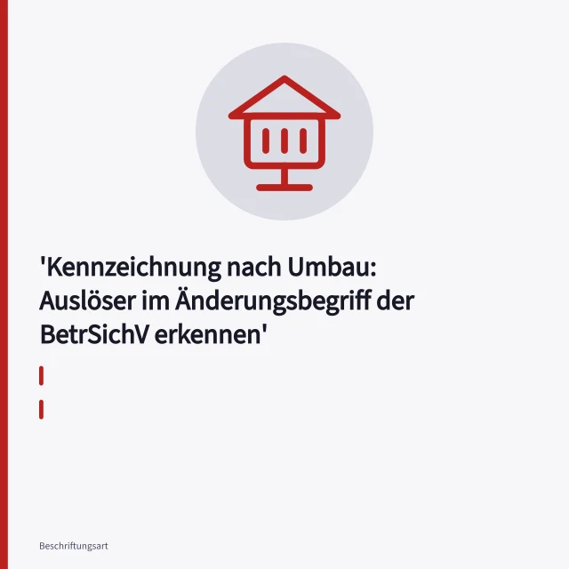 Standbohrmaschine mit nachgerüsteter pneumatischer Spannvorrichtung und Druckluftanschluss. Kennzeichnung nach Umbau: Auslöser im Änderungsbegriff der BetrSichV erkennen